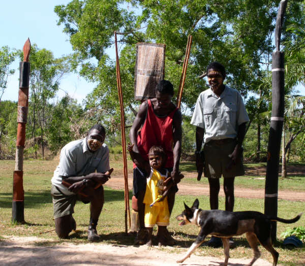 Bemalte Aboriginal